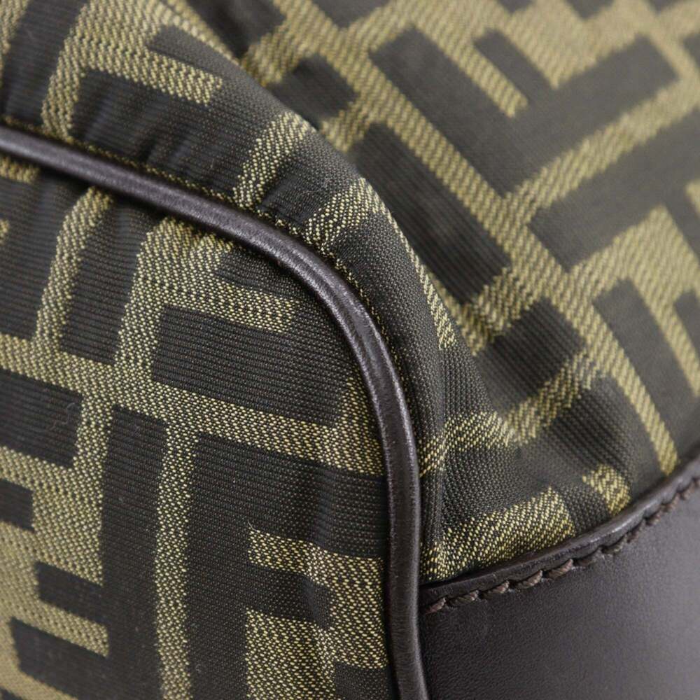 FENDI Brown Canvas Zucca Shoulder Bag - Picture 5 of 14
